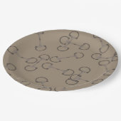 馬好き ペーパープレート (アングル)