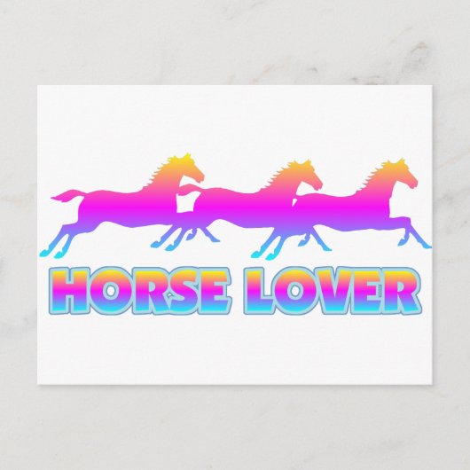 馬好き ポストカード (正面)