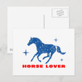 馬好き ポストカード (正面/裏面)