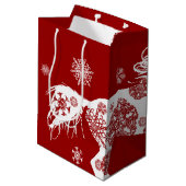 馬好き ミディアムペーパーバッグ (裏面アングル)