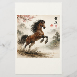馬好き, 中国 便箋