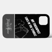 馬好き：私のセラピストは厩舎に住んでいる！ Case-Mate iPhoneケース (裏面 (横))