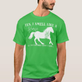 馬好き 馬のにおいがする少年 Tシャツ (正面)