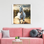 「馬威厳のあるのウォールアートエレガントと永遠の痛み キャンバスプリント (インサイチュ (リビング))