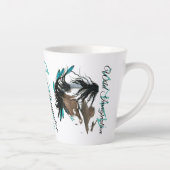 馬威厳のあるバイバイビハレのワイルドイマジネーション カフェラテマグ (右)