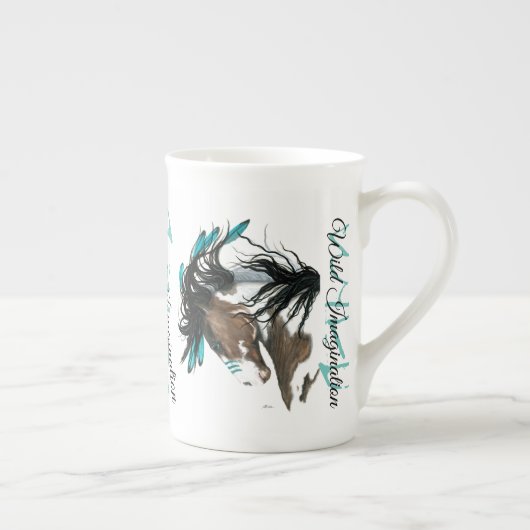馬威厳のあるバイバイビハレのワイルドイマジネーション ボーンチャイナマグカップ (右)