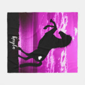 馬娘 フリースブランケット (正面(横))