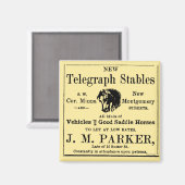 馬安定新聞広告 マグネット (正面/裏面)