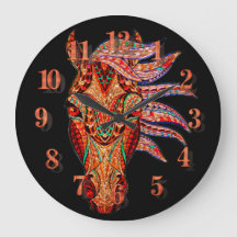 馬宝石モザイクカラフル女性のカーボーイ馬術