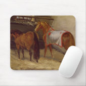 馬小屋の馬 マウスパッド (マウス)
