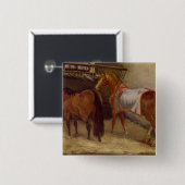 馬小屋の馬 缶バッジ (正面&裏面)