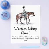 馬小屋または馬のイベントもしくは競売用のカスタムチラシ チラシ (シングル)