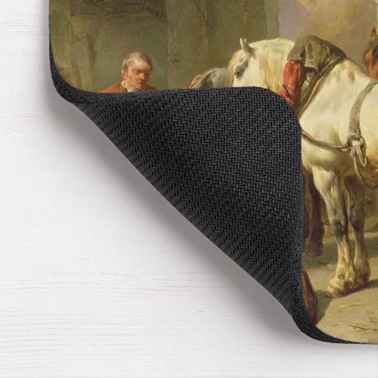 馬小屋 マウスパッド (コーナー)