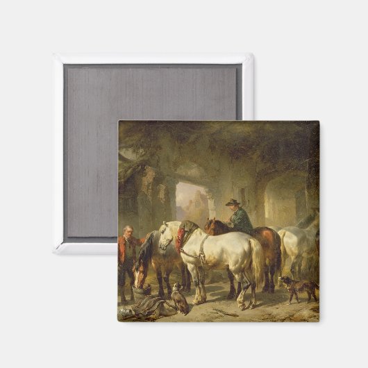 馬小屋 マグネット (正面/裏面)