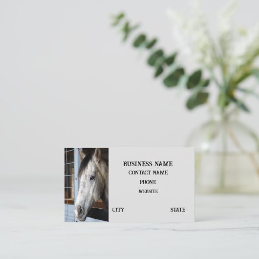 馬小屋 名刺 (スタンド正面)