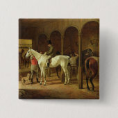 馬小屋 缶バッジ (正面)