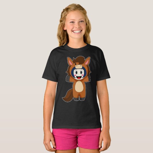 馬少女の衣装 Tシャツ (正面フル)