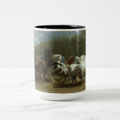 馬市場(by Rosa Bonheur) ツートーンマグカップ (中央)