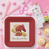 馬年大晦日パーティー ペーパープレート (パーティー)