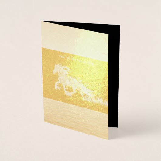 馬年2026 箔カード (正面)