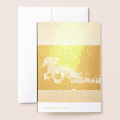 馬年2026 箔カード (裏面封筒付き)