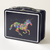 馬弁当箱:カラフル子供弁当箱 メタルランチボックス (正面)
