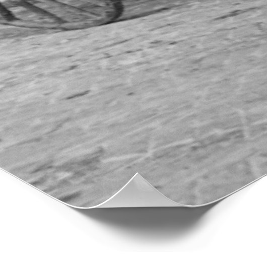 馬引き荷車写真 ポスター (角)