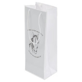 馬引用文グラフィックワインバッグ ワインギフトバッグ (裏面アングル)