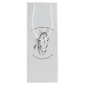 馬引用文グラフィックワインバッグ ワインギフトバッグ (裏面)