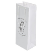 馬引用文グラフィックワインバッグ ワインギフトバッグ (正面アングル)