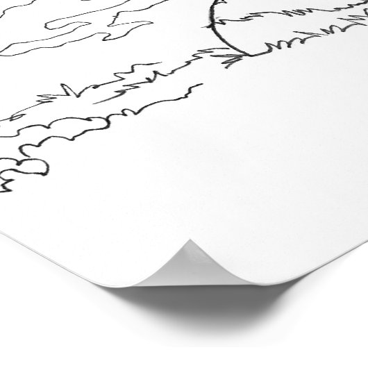 馬彩色ポスター ポスター (角)