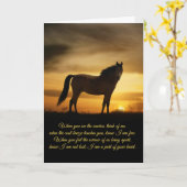 馬悔やみや弔慰スピリチュアル詩カード カード (黄色い花)