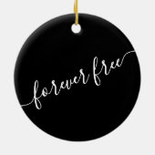 馬悔やみや弔慰メモリアルパーソナライズされたフォトメモリ セラミックオーナメント (裏面)