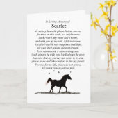 馬悔やみや弔慰名前をカスタムするスピリチュアル詩 カード (黄色い花)