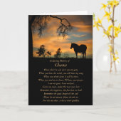 馬悔やみや弔慰名前をカスタムするメモリアルフレームブルカード カード (黄色い花)