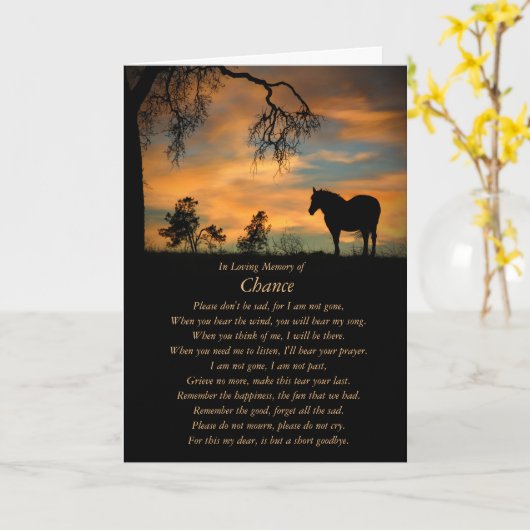 馬悔やみや弔慰名前をカスタムするメモリアルフレームブルカード カード (黄色い花)