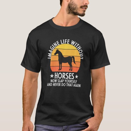 馬想像無し生活 Tシャツ (正面)
