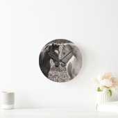 馬愛 ラウンド壁時計 (ホーム)