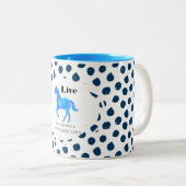 馬感動的引用文自由ランニング ツートーンマグカップ (正面右)