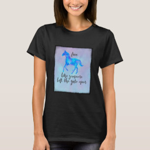 馬感動的引用文自由ランニング Tシャツ