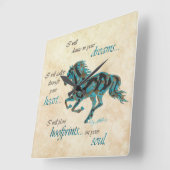 馬感動的方壁時計 スクエア壁時計 (傾斜)