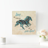 馬感動的方壁時計 スクエア壁時計 (ホーム)