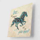 馬感動的方壁時計 スクエア壁時計 (傾斜)