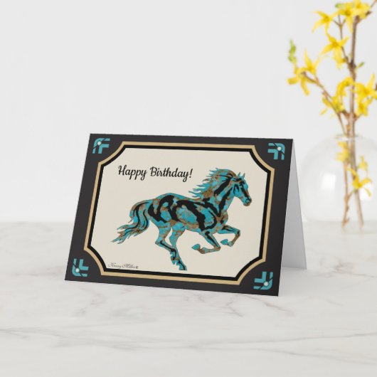 馬感動的 カード (黄色い花)