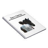 馬持ち人軽螺旋手帳 ノートブック (右側)