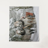 馬描そり タペストリー (正面)