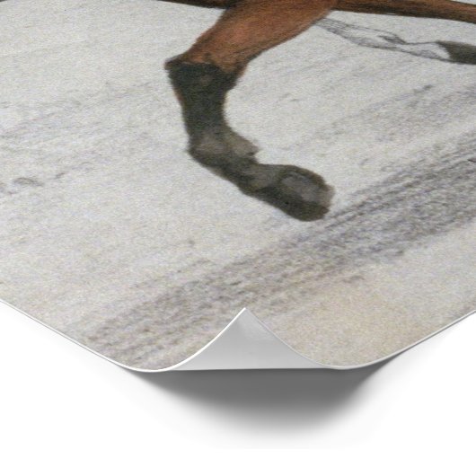 馬描そり ポスター (角)