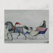 馬描そり ポストカード (正面)