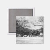 馬描そりNYCマグネット マグネット (正面/裏面)