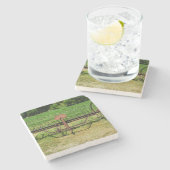 馬描干し熊手 ストーンコースター (横)